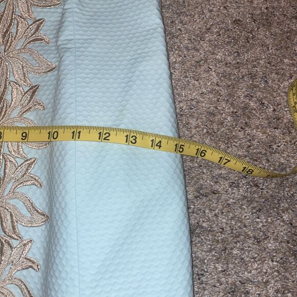 Lilly Pulitzer Pearl Sheath Dress In Whisper Blue Size 4 - Picture 8 of 9